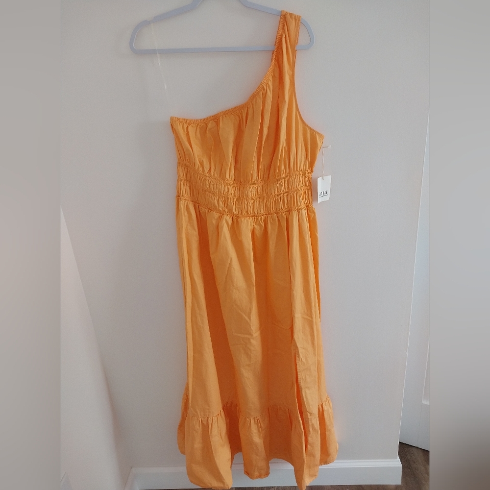 a.n.a One Shoulder Midi Dress sz 1X
